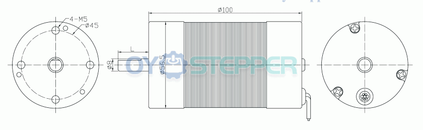 Pack de 2 Motores Eléctrico BLDC sin escobillas 12 V / 24 V 2 kg·cm 800–8000 RPM