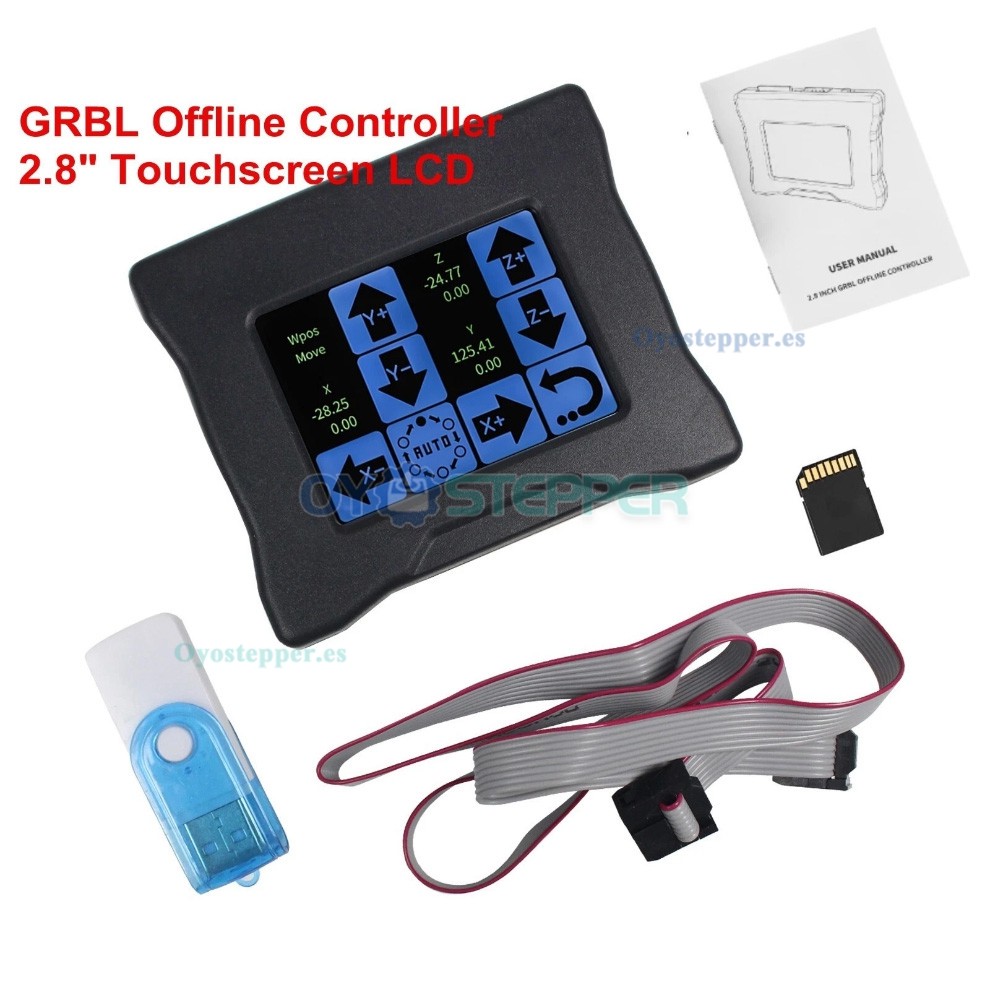 Controlador offline GRBL con pantalla t&aacute;ctil de 2.8 pulgadas para CNC 3018 PRO 3020 PLUS y 4540