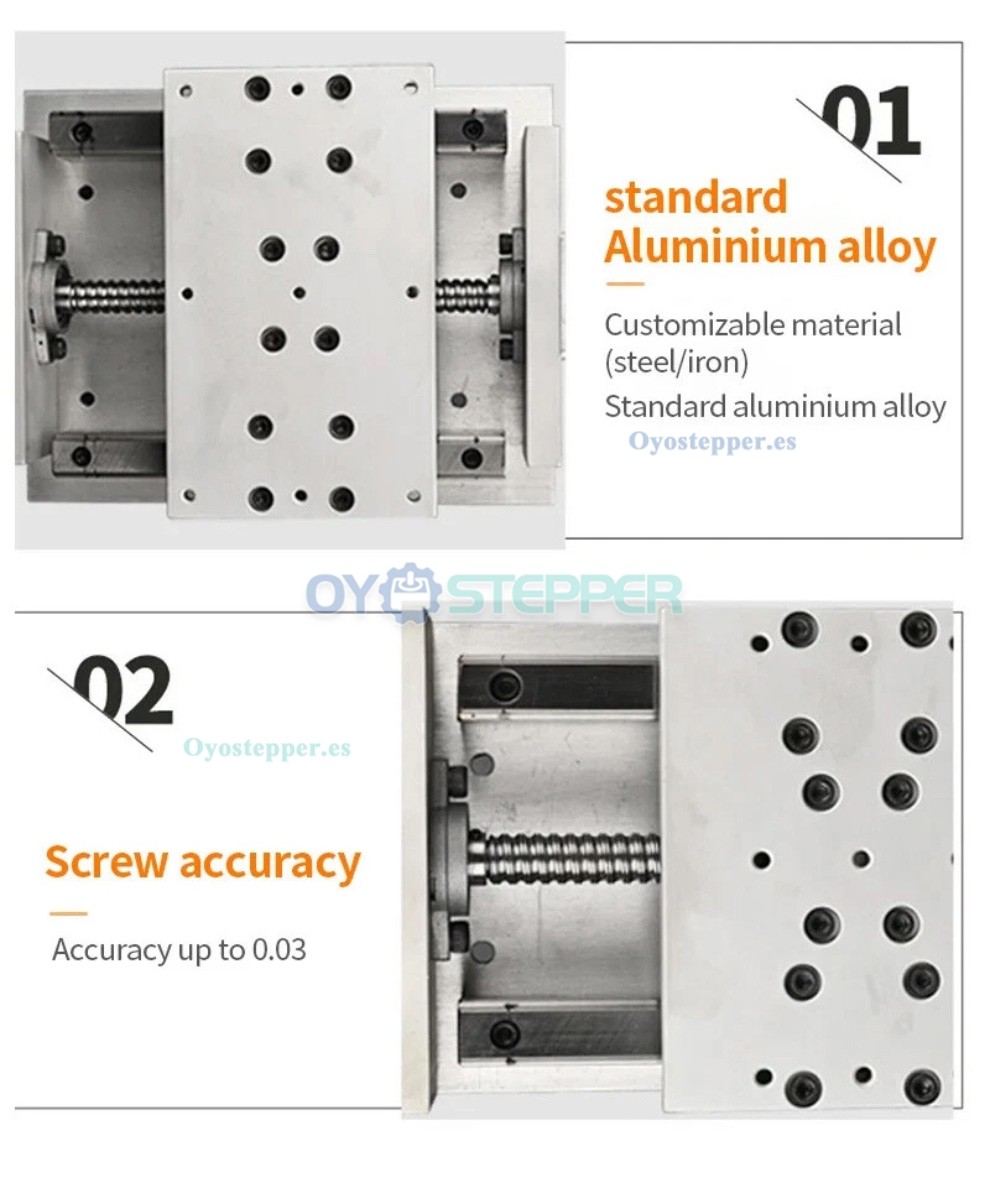 Mesa Deslizante Manual CNC con Autobloqueo, Pantalla Digital, Módulo Lineal para Posición Z y Husillo Trapezoidal Mesa Deslizante Manual CNC con Autobloqueo, Pantalla Digital, Módulo Lineal para Posición Z y Husillo Trapezoidal