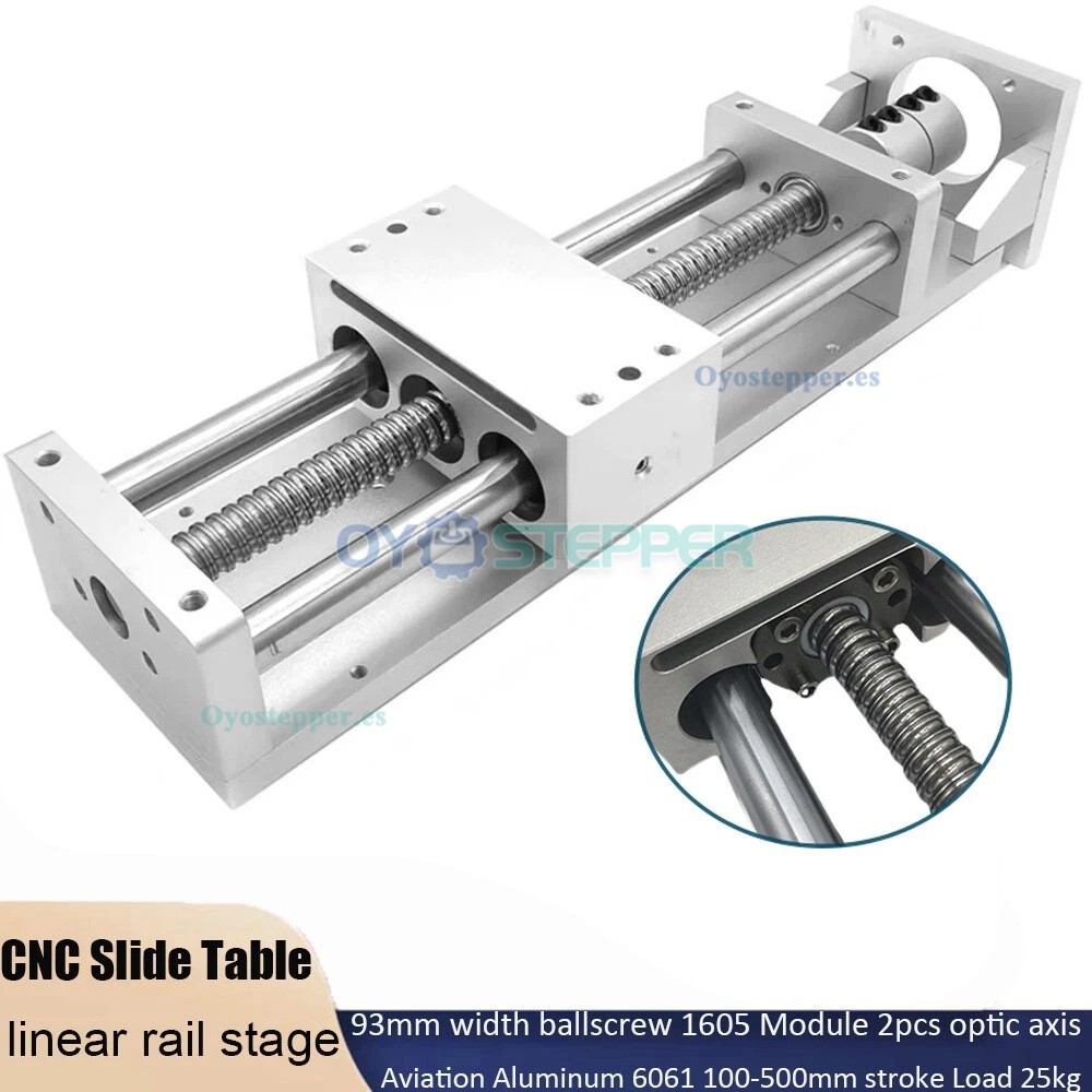 Mesa Deslizante CNC Ejes XYZ con Guía de Carril Lineal, Compatible con Motores Nema23/34 Mesa Deslizante CNC Ejes XYZ con Guía de Carril Lineal, Compatible con Motores Nema23/34