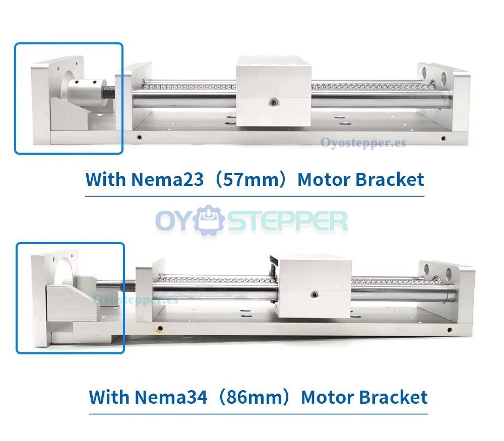 Mesa Deslizante CNC Ejes XYZ con Guía de Carril Lineal, Compatible con Motores Nema23/34 Mesa Deslizante CNC Ejes XYZ con Guía de Carril Lineal, Compatible con Motores Nema23/34