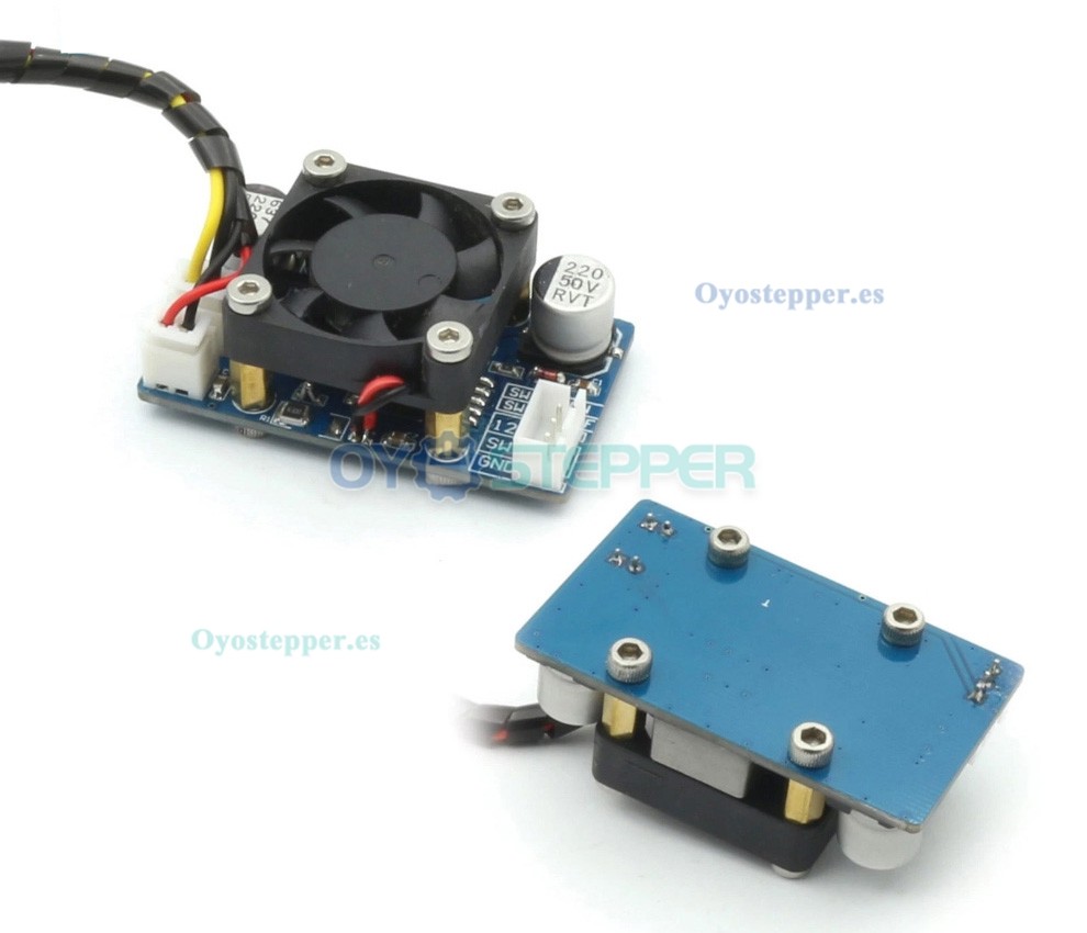 M&oacute;dulo l&aacute;ser azul violeta enfocable de 5.5W 450nm 12V 1&ndash;3A para grabado