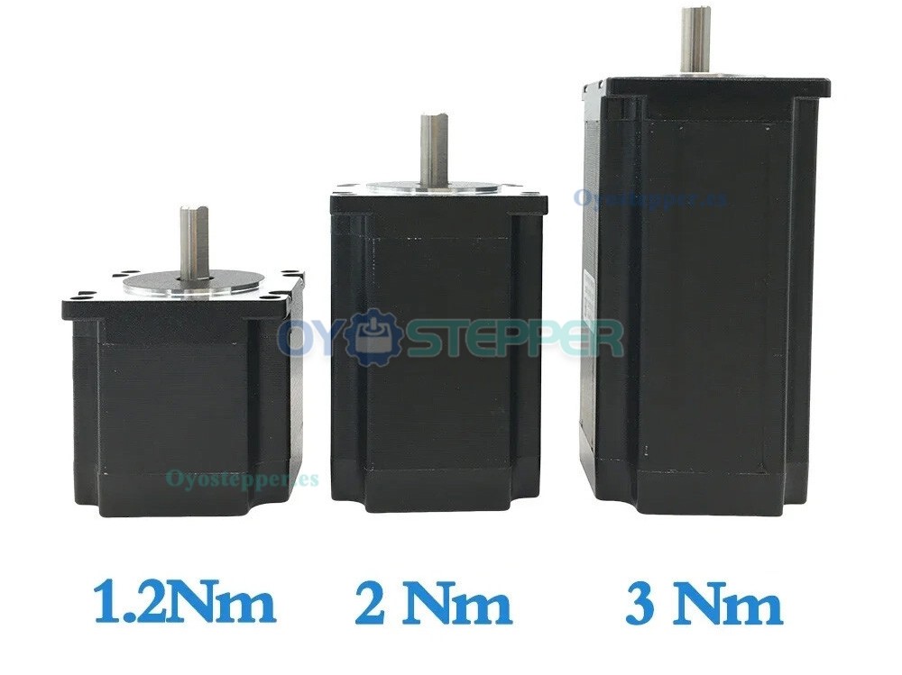Motor Paso a Paso Nema 23 1.8&deg; 1.2Nm/2Nm/3Nm 57x57mm para Impresi&oacute;n 3D y Fresadora CNC