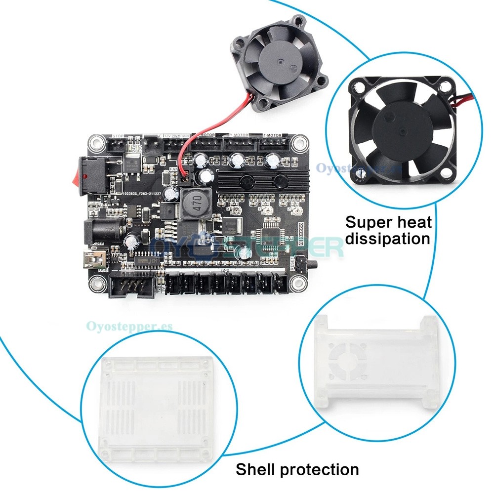 Placa controladora GRBL de 3 ejes para CNC 3018 Pro y l&aacute;ser
