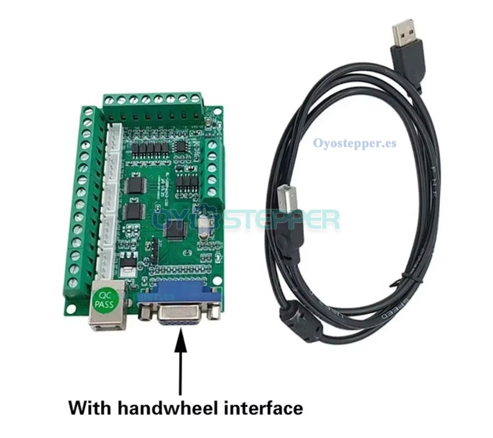 Placa de Interfaz CNC USB Compatible con MACH3 100kHz para 5 Ejes Controlador de Movimiento