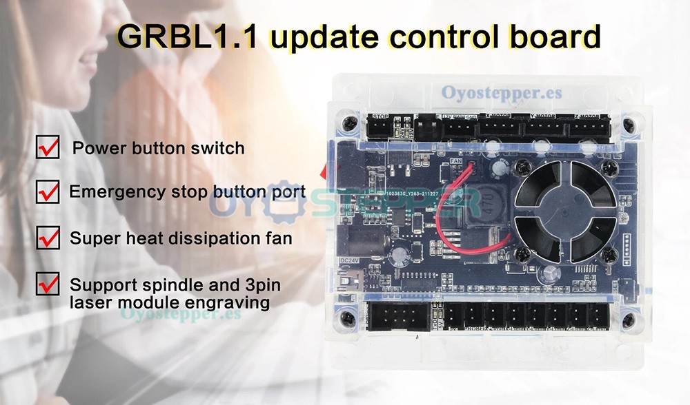 Placa controladora GRBL de 3 ejes para CNC 3018 Pro y l&aacute;ser