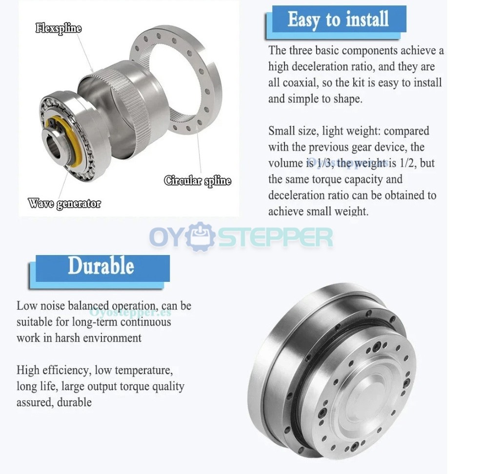 Reductor Arm&oacute;nico Serie ZXJ Tipo Eje de Entrada Relaci&oacute;n 30:1-100:1 Precisi&oacute;n 30 seg-arc